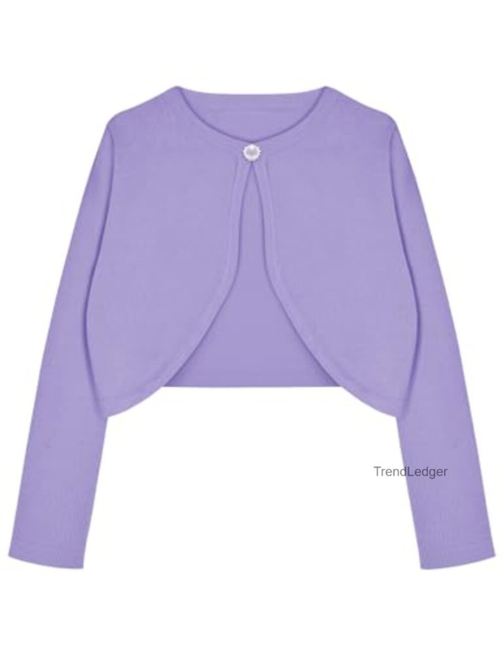 Girls Knit Bolero Shrug Cardigan Button Front Soft